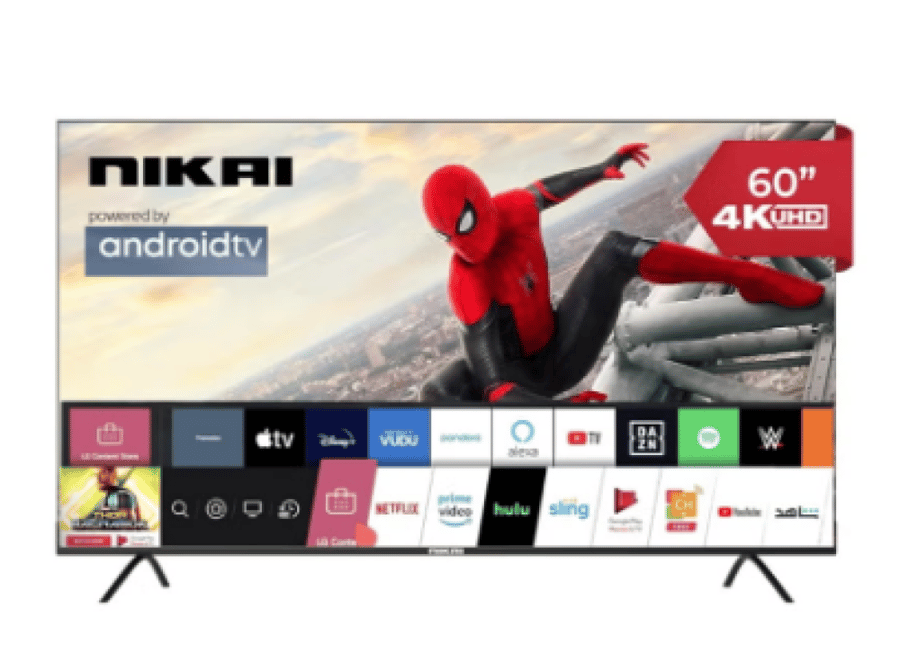 نيكاي تلفزيون LED ، مقاس 60" SMART ، 4K ، UHD - ANDROID ، م/ UHD60SLED1