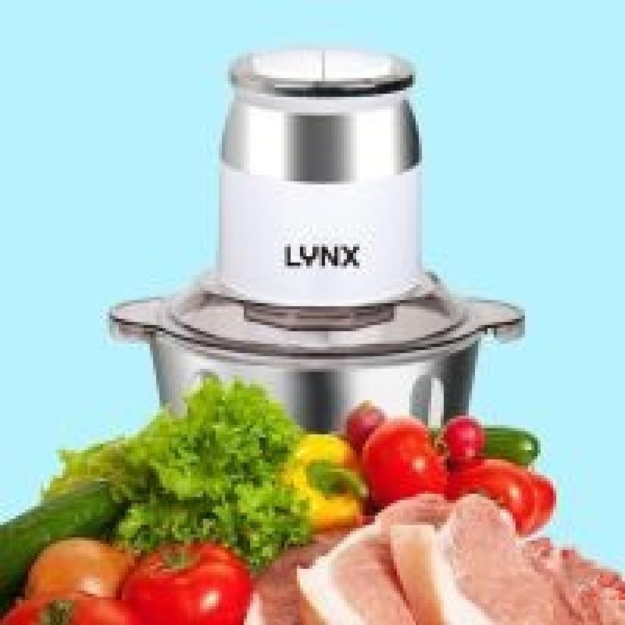 لينكس قطاعة خضار , سعة 2 لتر , شفرات رباعية , نظام أمان , ستيل - LY-CH-5002