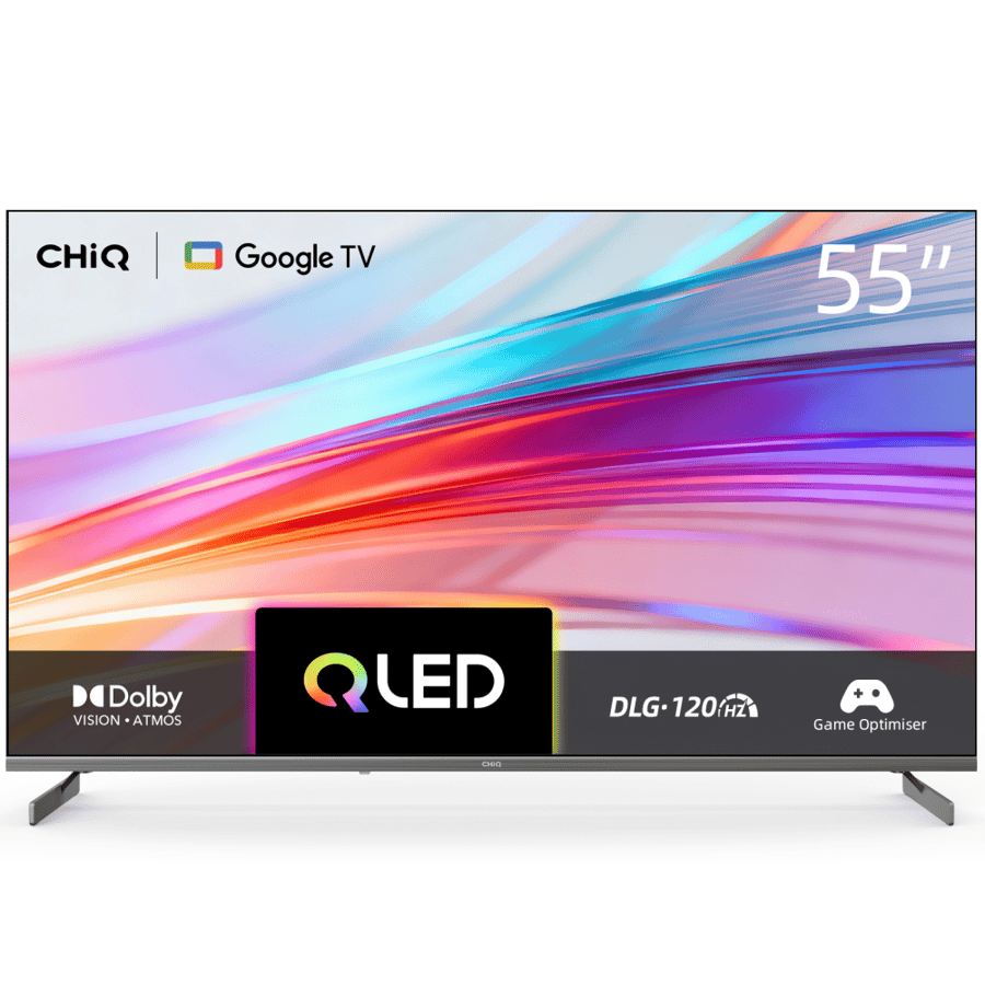 تشيك شاشة QLED ، مقاس 55 بوصة ، 4K UHD ، GOOGLE TV ، Dolby Atmos ، HDR10 ، سمارت - U55QM10S