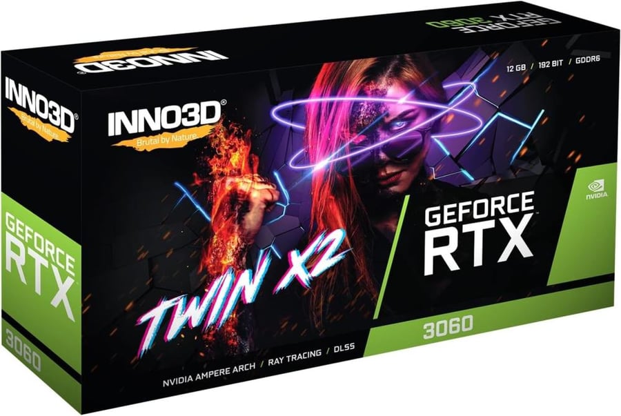 كرت شاشة Inno3D RTX 3060 12GB Twin X2
