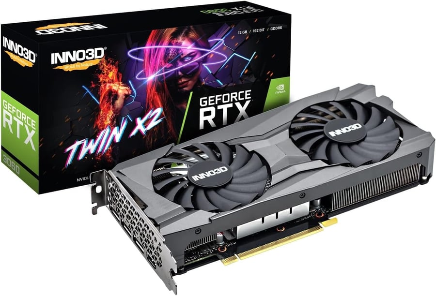 كرت شاشة Inno3D RTX 3060 12GB Twin X2