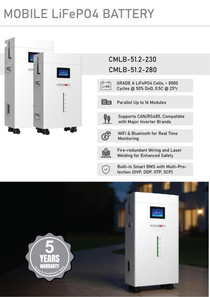 Crown 11.8 KWh LiFePO₄ Lithium Battery – بطارية ليثيوم كراون 11.8 كيلو واط