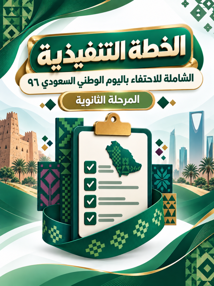 الخطة التنفيذية للاحتفاء باليوم الوطني  ٩٦ ( الثانوية)