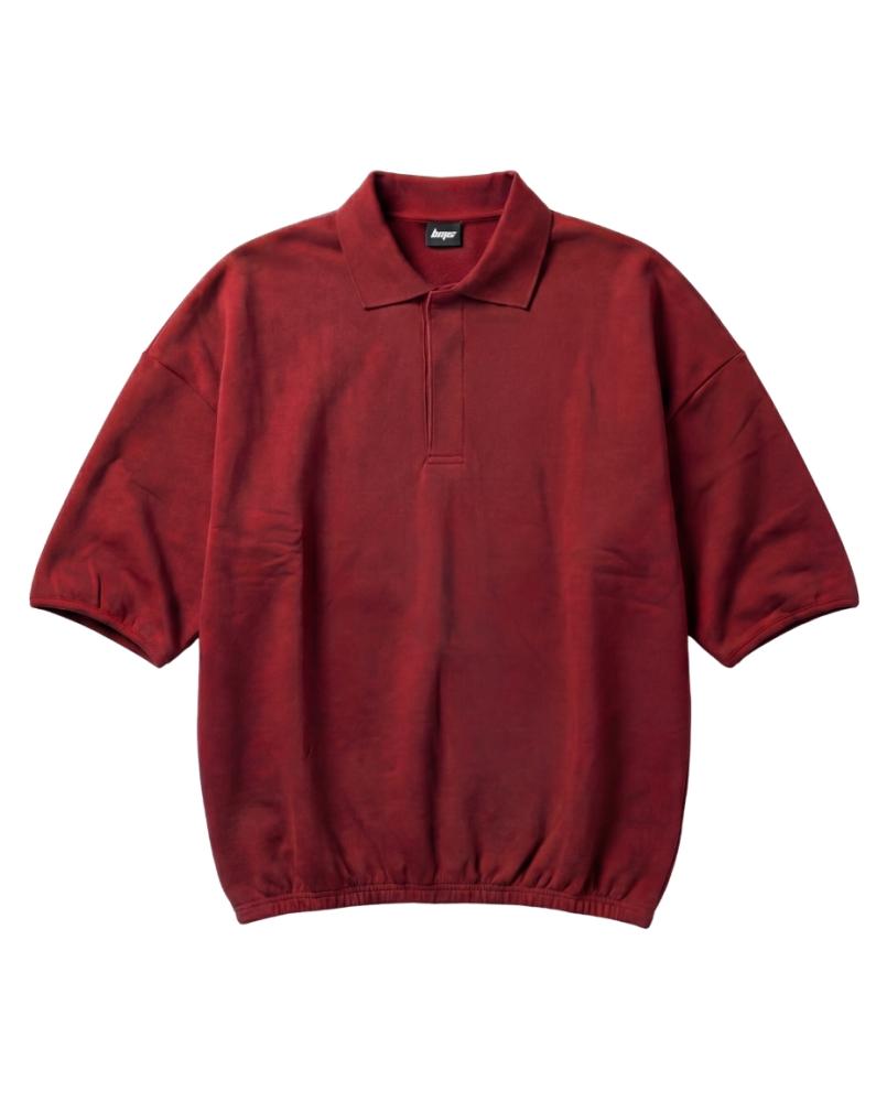 Burgundy 3/4 Sleeve Polo