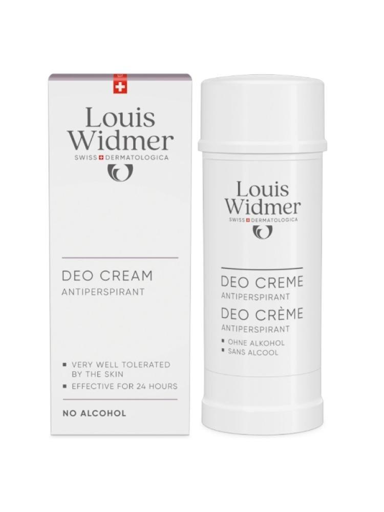 Deo cream antiperspirant protection 24 hours from Louis Widmer - 40 ml
