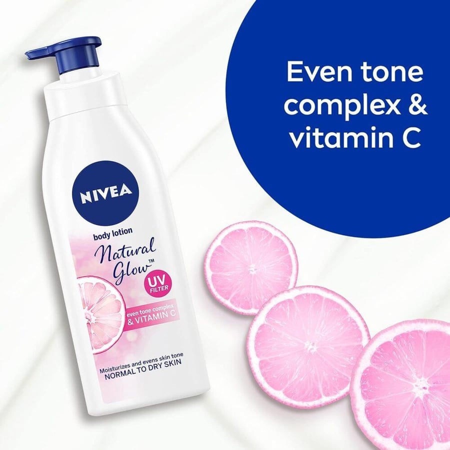 Nivea body lotion for skin whitening with vitamin C - 400 ml