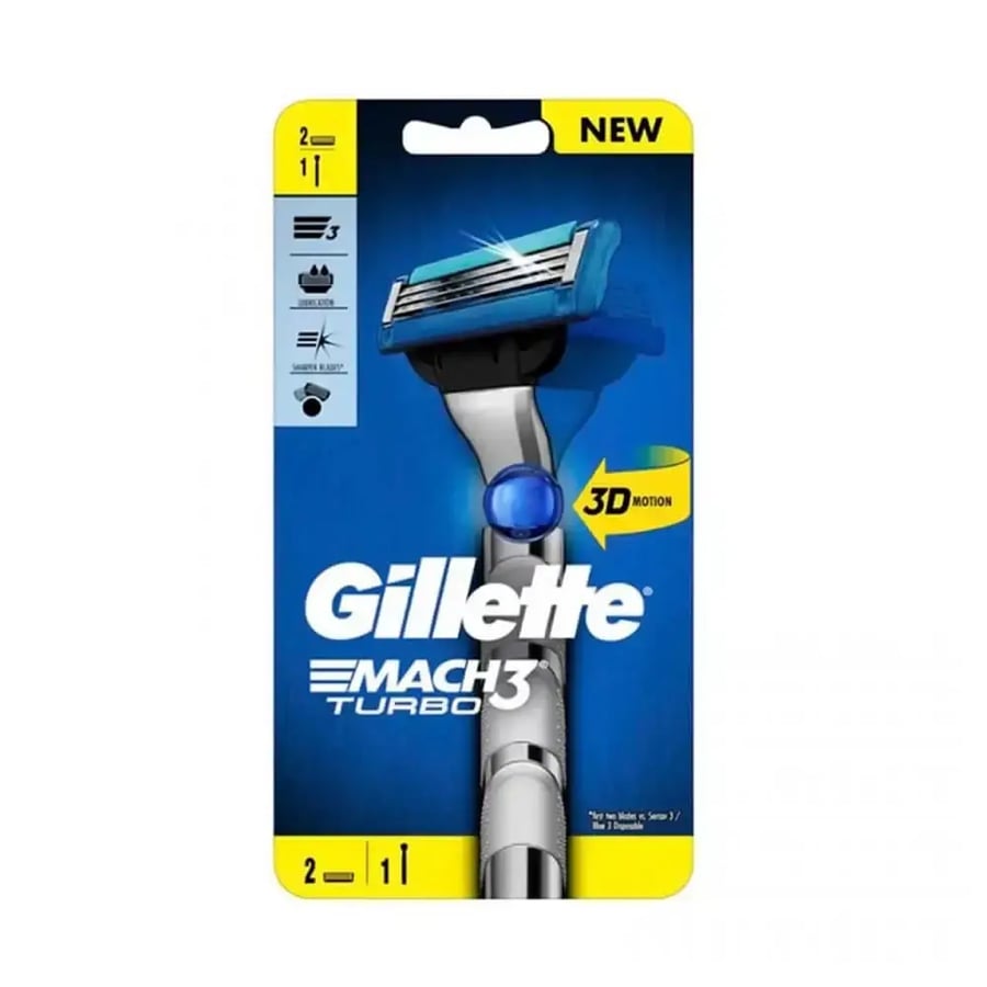 Gillette Mach3 Turbo razor + 2 blades