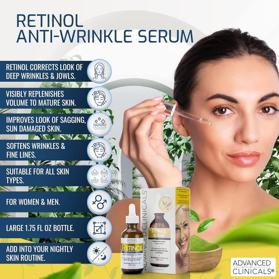 Advanced Clinicals Retinol Serum 52ml
