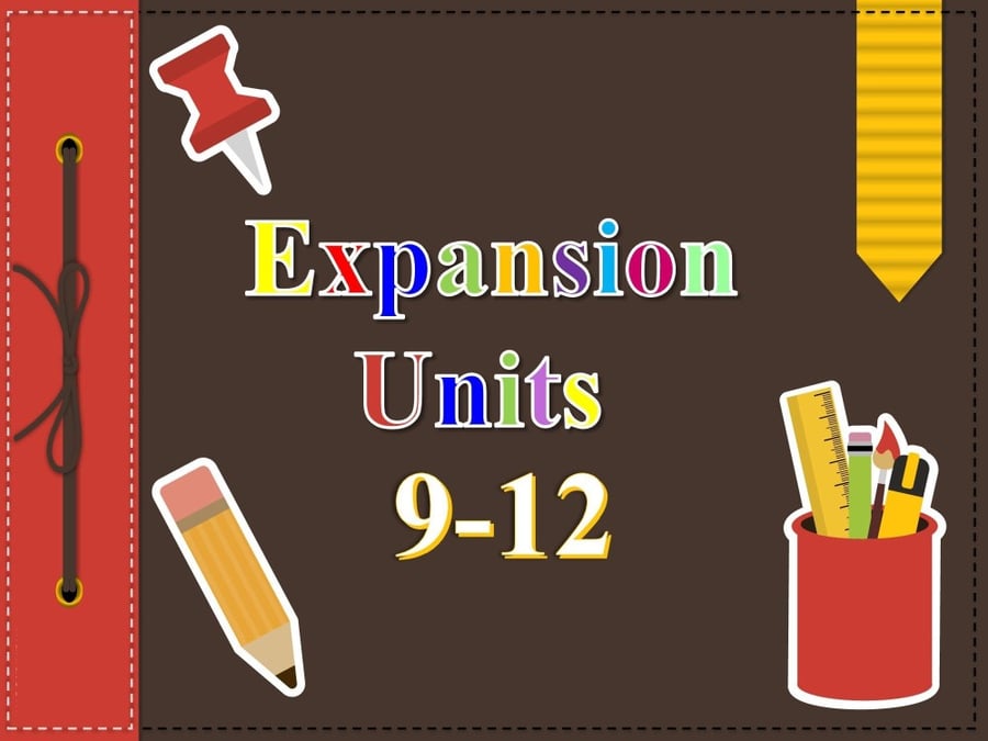 Unit 9 To 12 Expanstion Language plus3