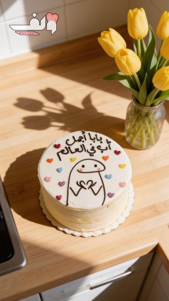كيك 3 انش  بابا اجمل اب في العالم