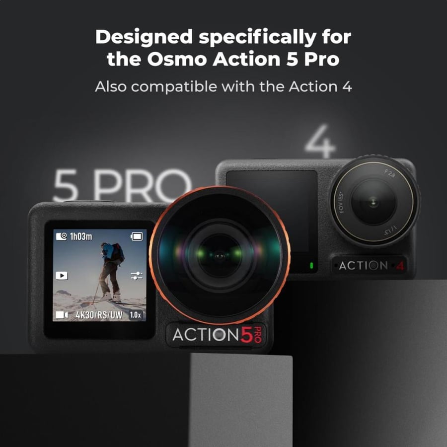 K&F CONCEPT Wide-Angle Lens Compatible with DJI Osmo Action 5/6
