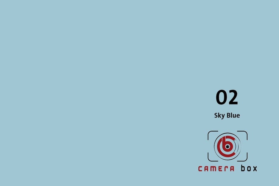CameraBox #02 Seamless Background Paper (Sky Blue, 2.7 x 10m)