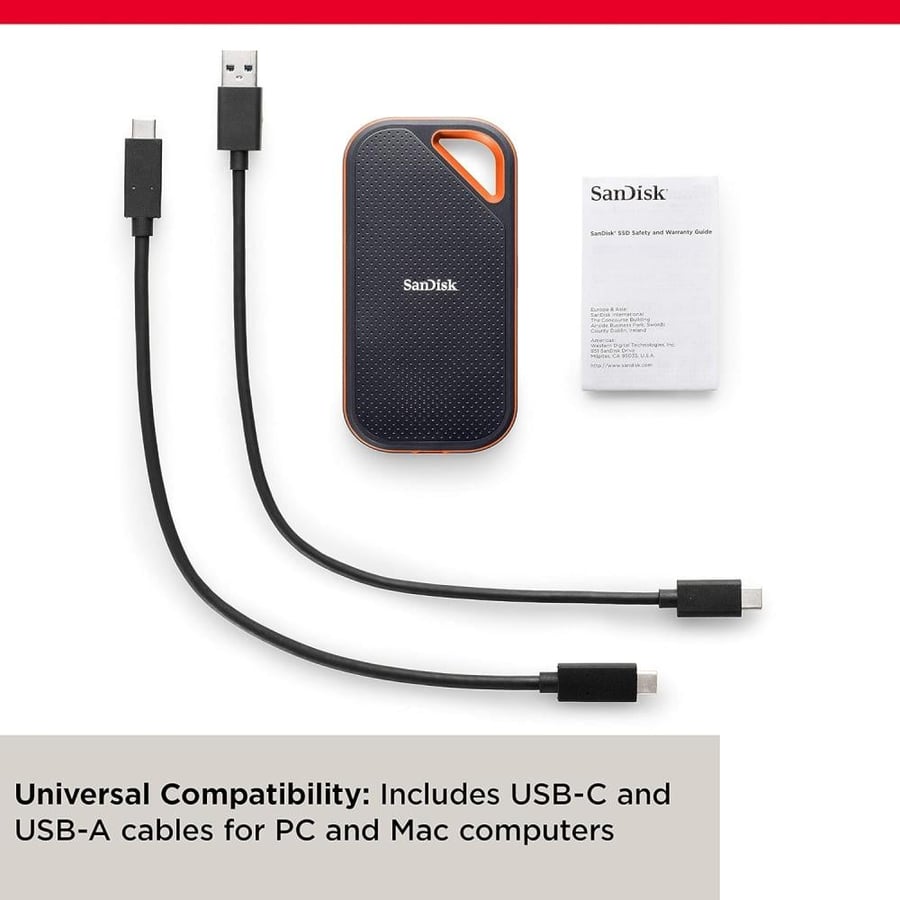 SanDisk Extreme PRO Portable SSD 2TB SDSSDE81-2T00-G25