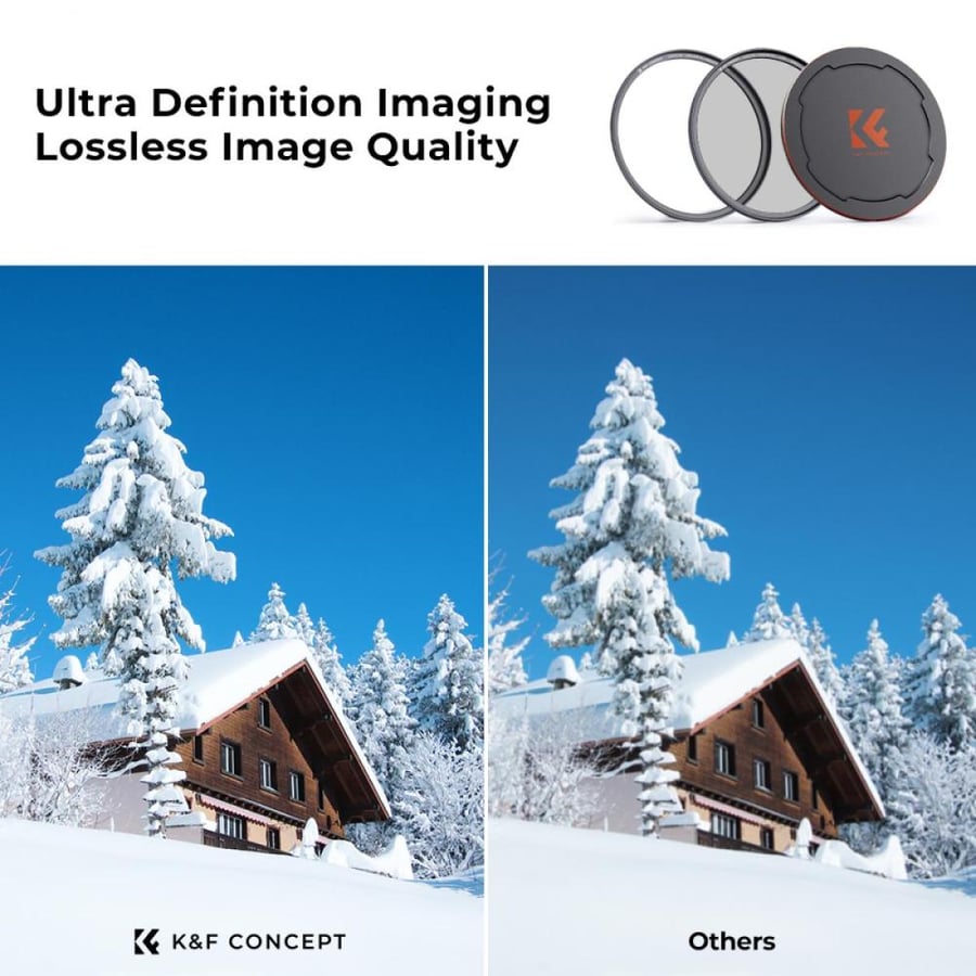 K&f 49mm CPL Circular Polarizer Magnetic Lens Filter HD Waterproof Scratch-Resistant Anti-Reflection Nano-Xcel Series