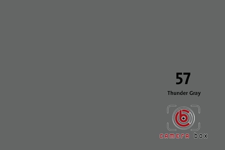 CameraBox #57 Seamless Background Paper (Thunder Gray, 2.7 x 10m)