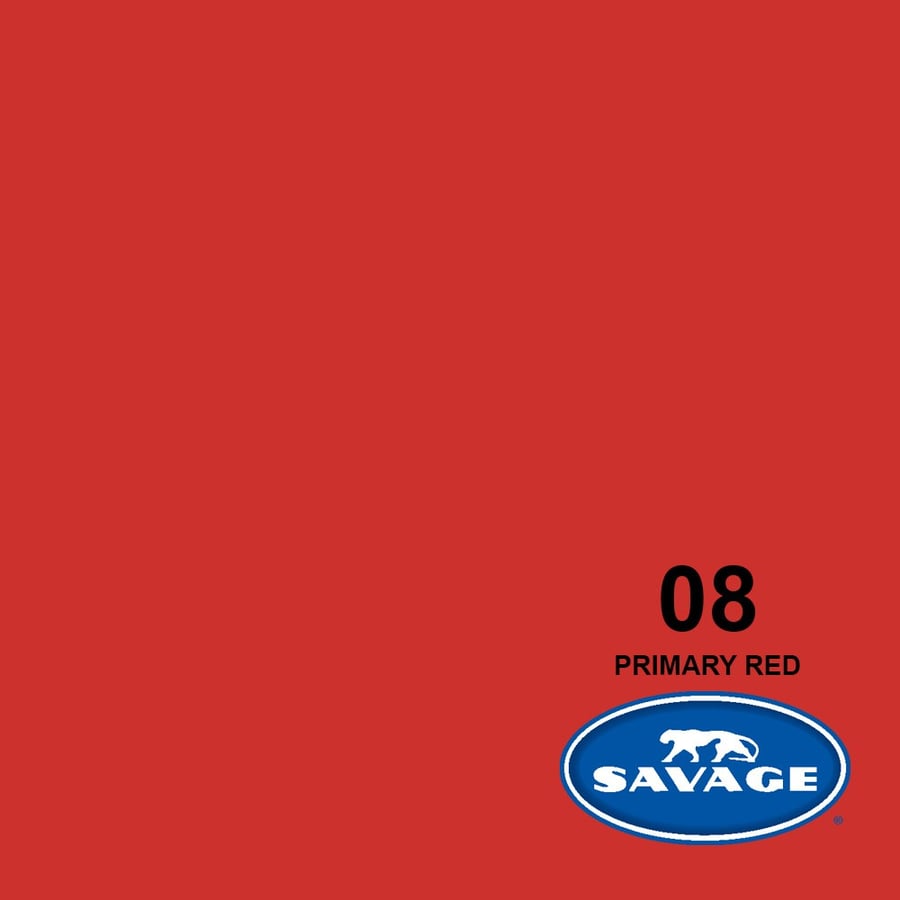 Savage #08 Seamless Background Paper (Primary Red, 2.72 x 11m)