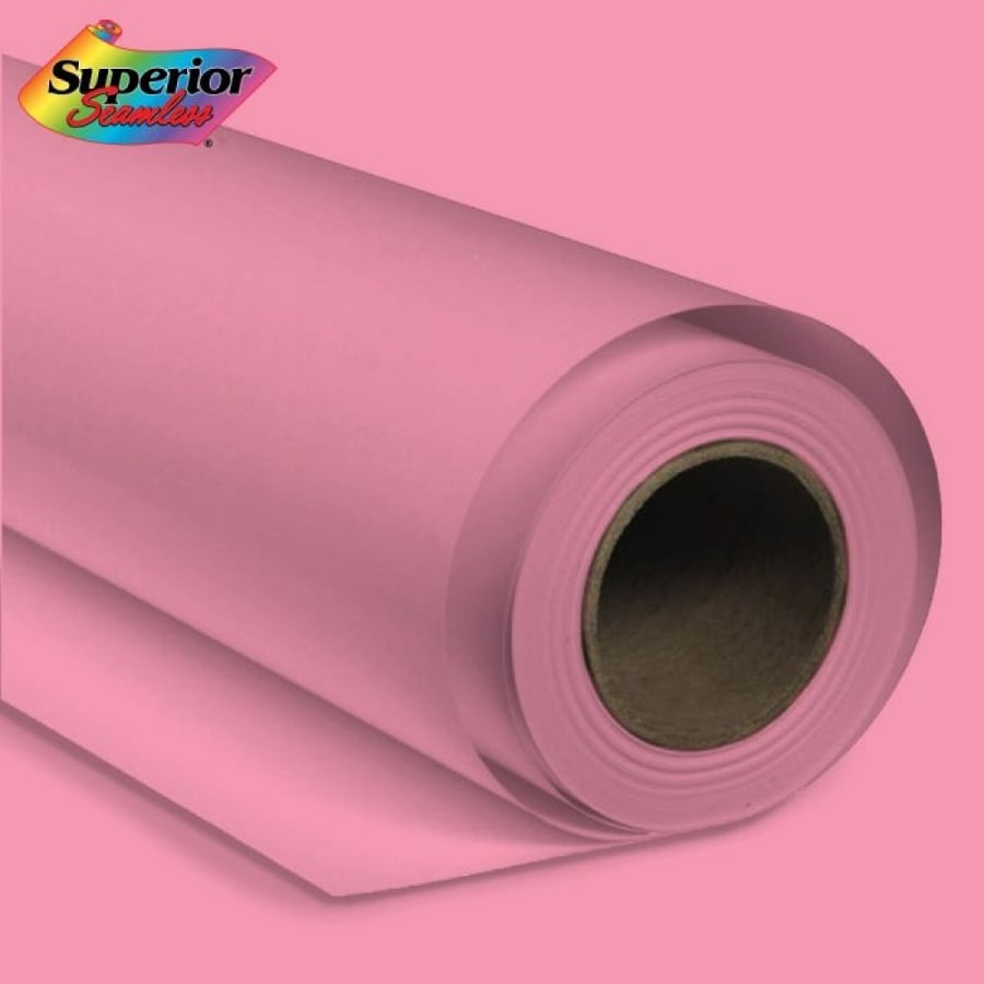 Superior Seamless Photography Background Paper, #17 Carnation Pink (1.35m x 11m)