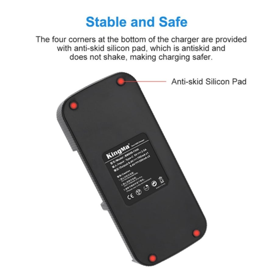 KingMa 2200mAh NP-F550 2-Pack Battery and LCD dual Charger Kit for Son