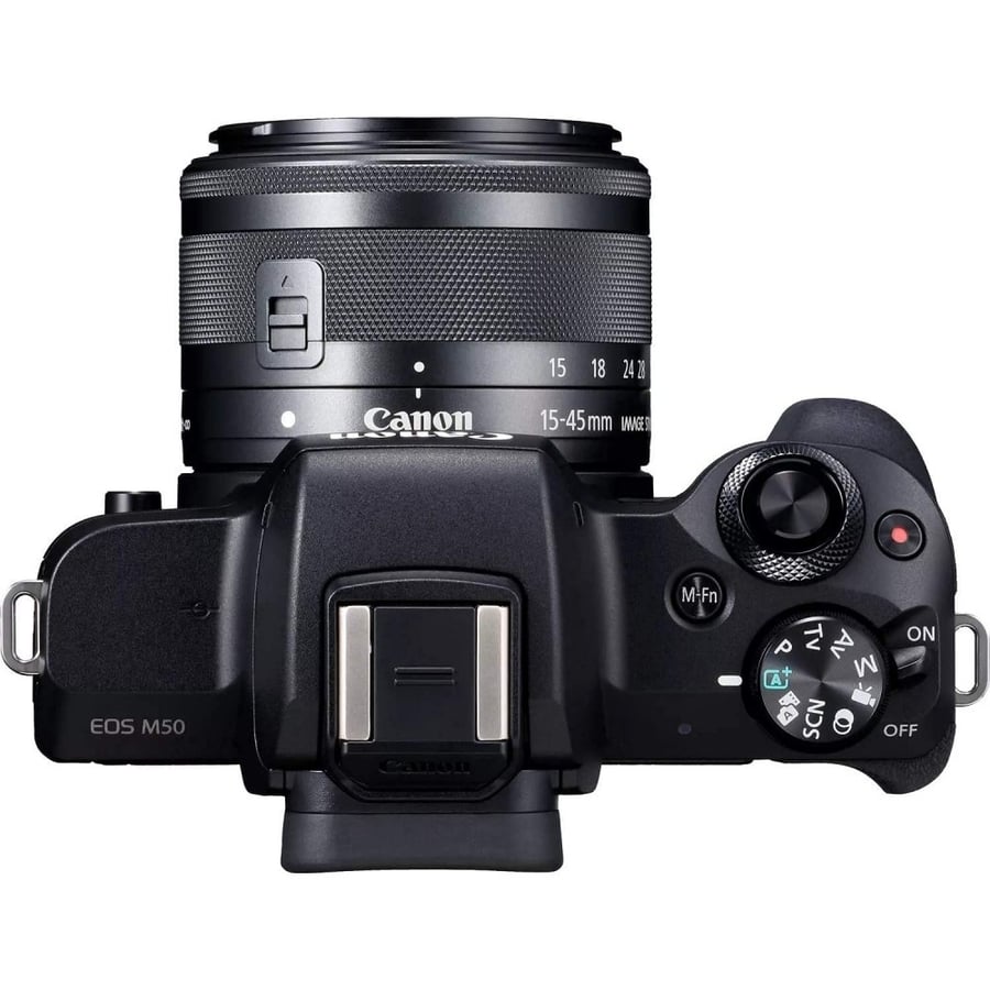 Canon Eos M50 Mark II Mirrorless Vlogging Camera Kit With Ef-M 15-45mm Lens, Black