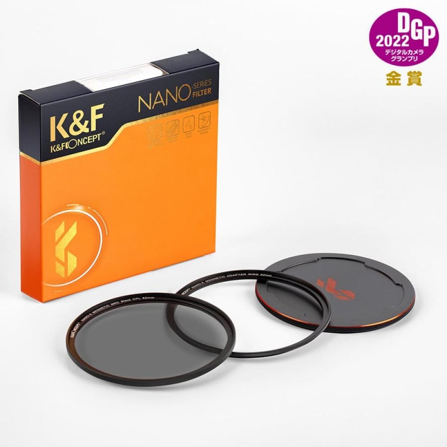 K&F 62mm CPL Circular Polarizer Magnetic Lens Filter HD Waterproof Scratch-Resistant Anti-Reflection Nano-Xcel Series