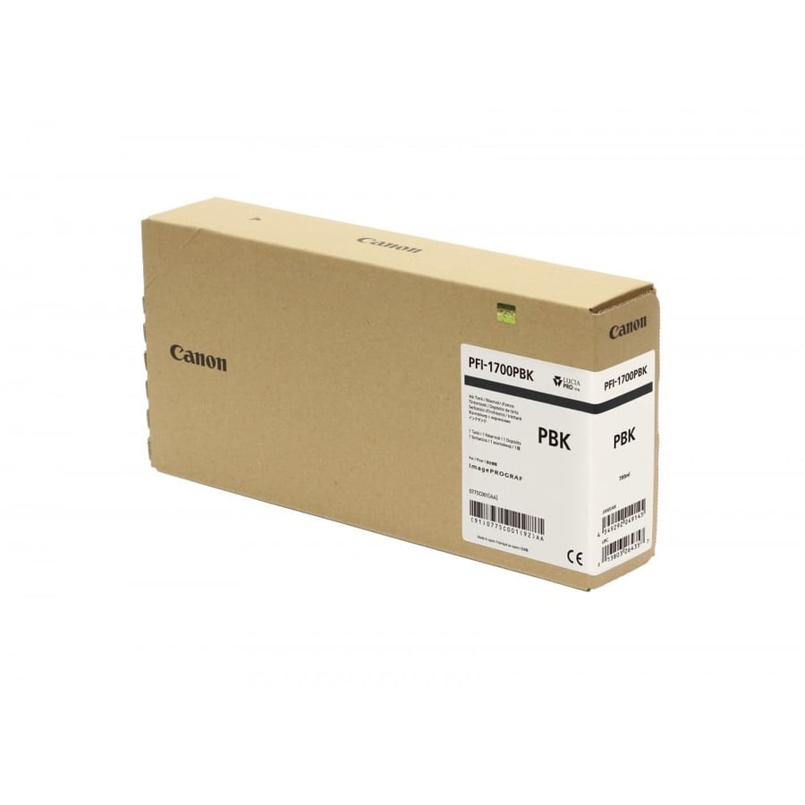 Canon PFI-1700 Photo Black Pigment Ink Tank (700mL)  PRO-2000 / PRO-2100 / PRO-4000 / PRO-4000S/ PRO-4100 / PRO-4100S / PRO-6000 / PRO-6000S / PRO-6100  / PRO-6100S
