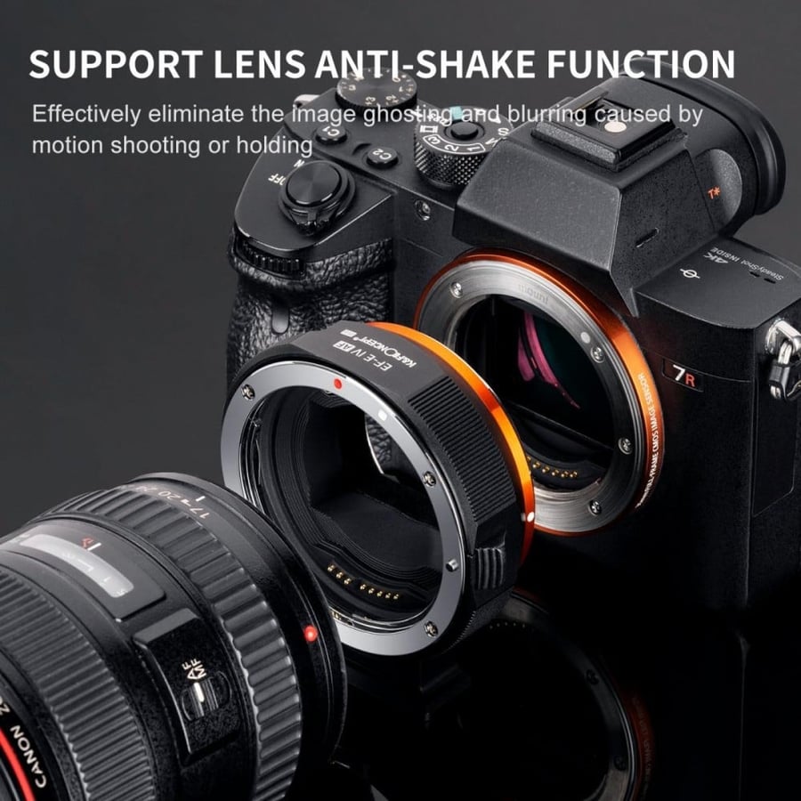 K&F Concept Canon EF/EF-S lens to Sony E-mount camera electronic high-speed version Autofocus Adapter