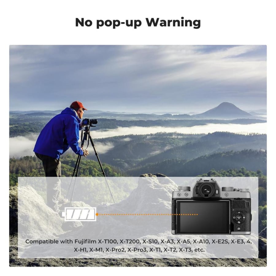 K&F Concept 2-Pack NP-W126 NP-W126S Battery with USB C Fast Charging for Fujifilm X Series
