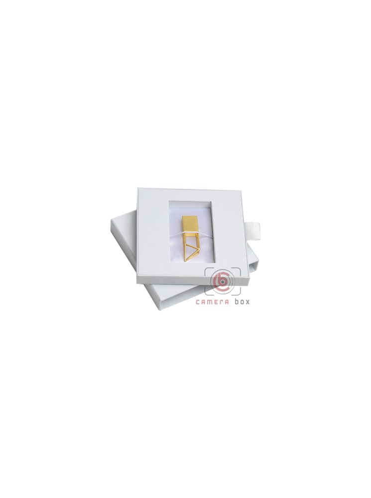 ألبوم بكس فلاش أبيض USB 13x13
