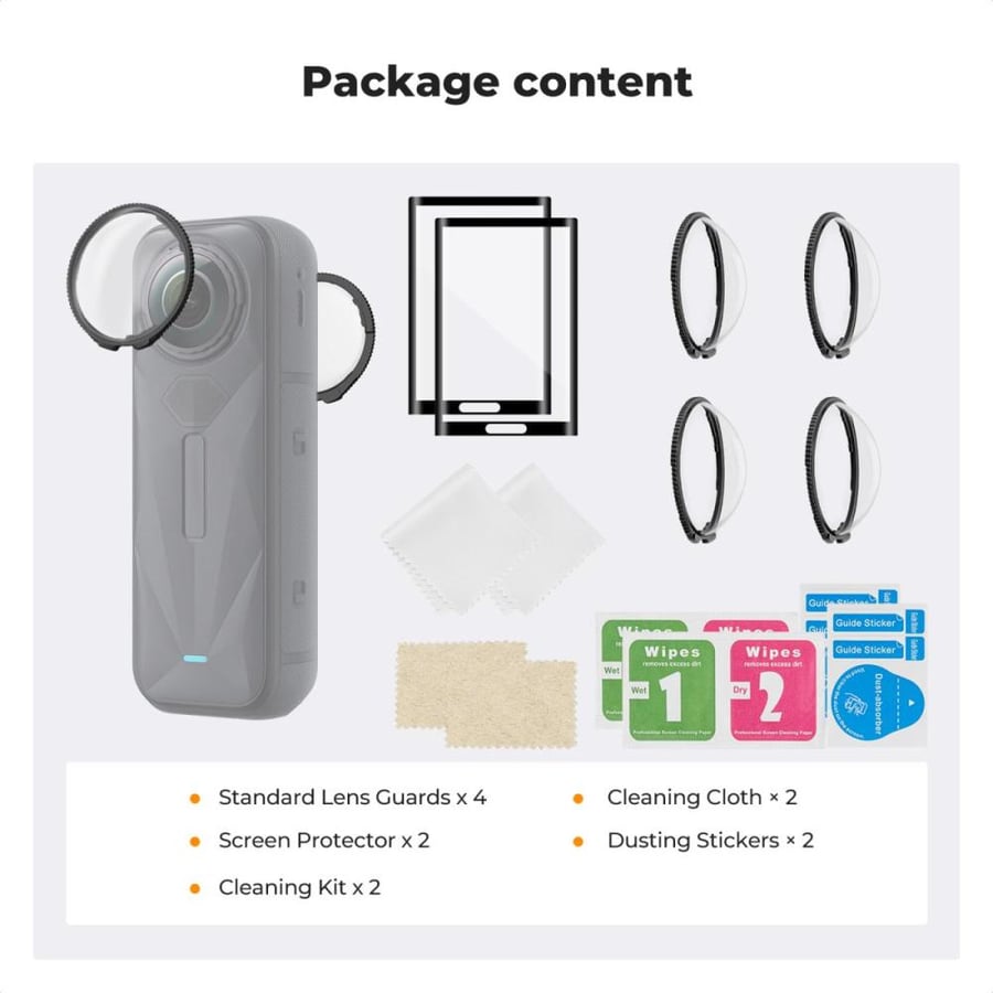 K&F Concept Standard Lens Guards Compatible with Insta360 X5