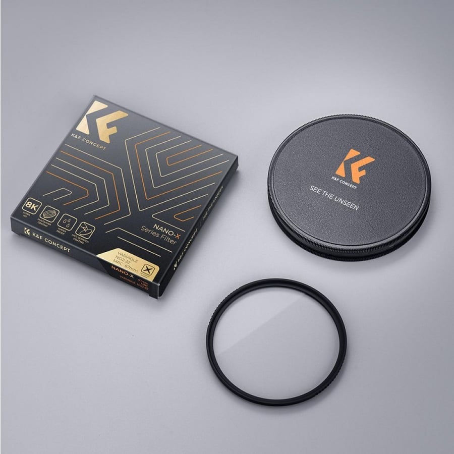 K&F Concept 62mm UV Lens Filter HD MCUV Ultraviolet 28 Multi-Coated Filters (Nano-x series Toughened Glass)