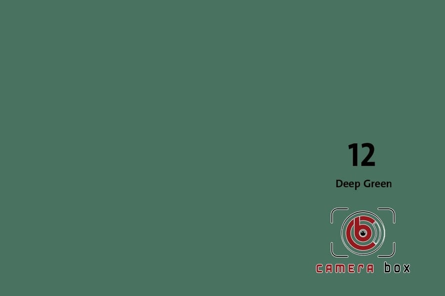 CameraBox #12 Seamless Background Paper (Deep Green, 1.35x10m)