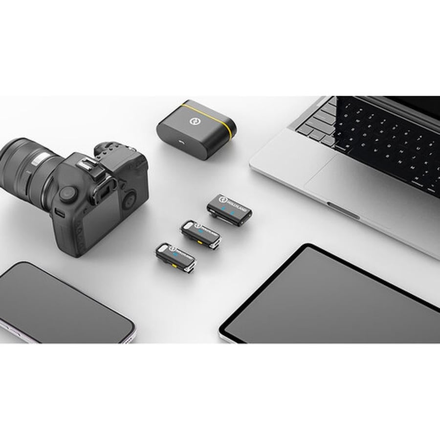 Hollyland LARK M1 DUO 2-Person Wireless Microphone System (2.4 GHz, Black)