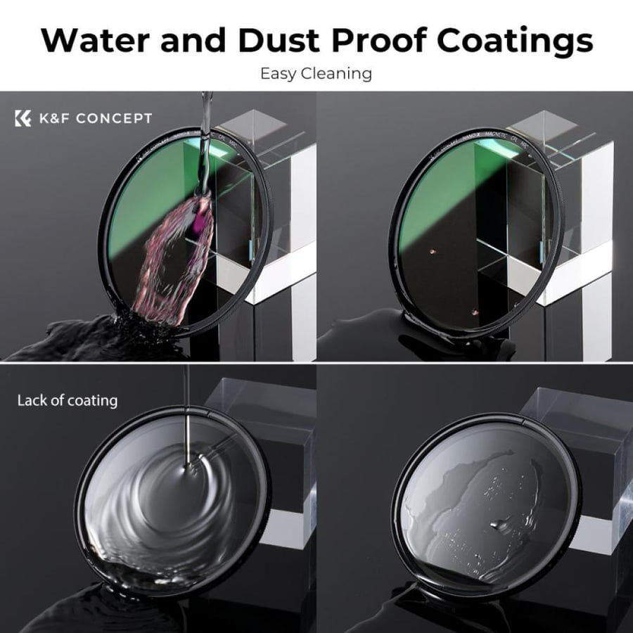 K&f 49mm CPL Circular Polarizer Magnetic Lens Filter HD Waterproof Scratch-Resistant Anti-Reflection Nano-Xcel Series