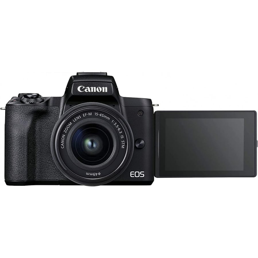 Canon Eos M50 Mark II Mirrorless Vlogging Camera Kit With Ef-M 15-45mm Lens, Black