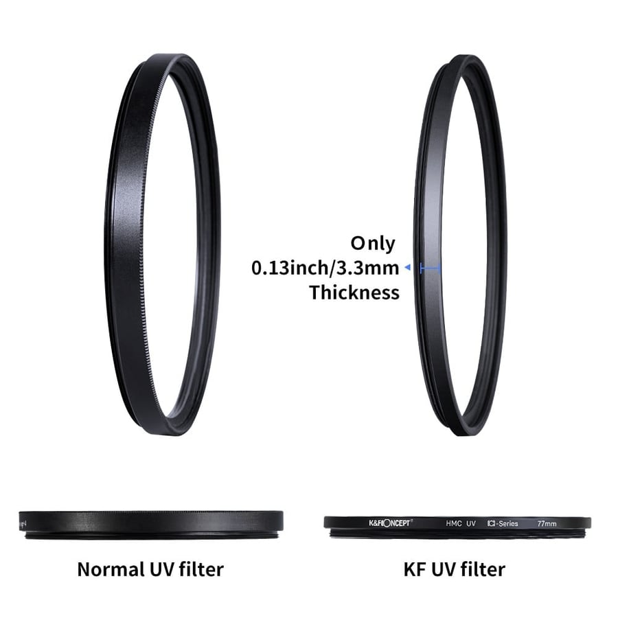 K&F CONCEPT 67MM Circular Polarizer Glass Filter Ultra-Slim, Multi Coated