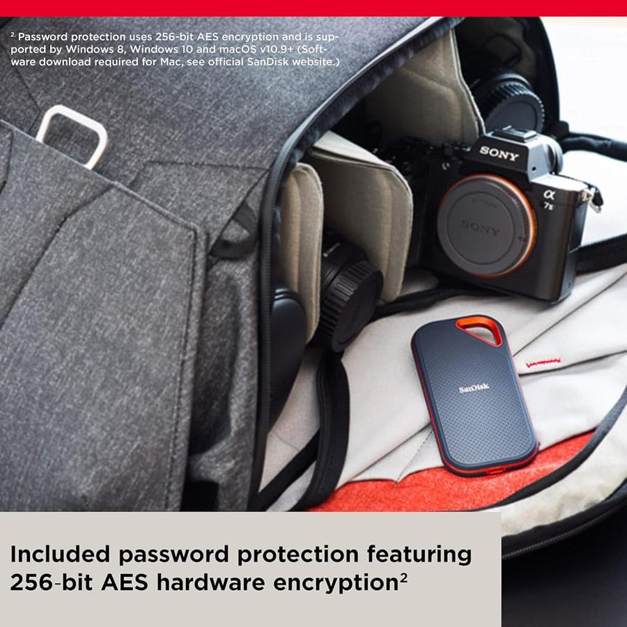 SanDisk Extreme PRO Portable SSD 2TB SDSSDE81-2T00-G25