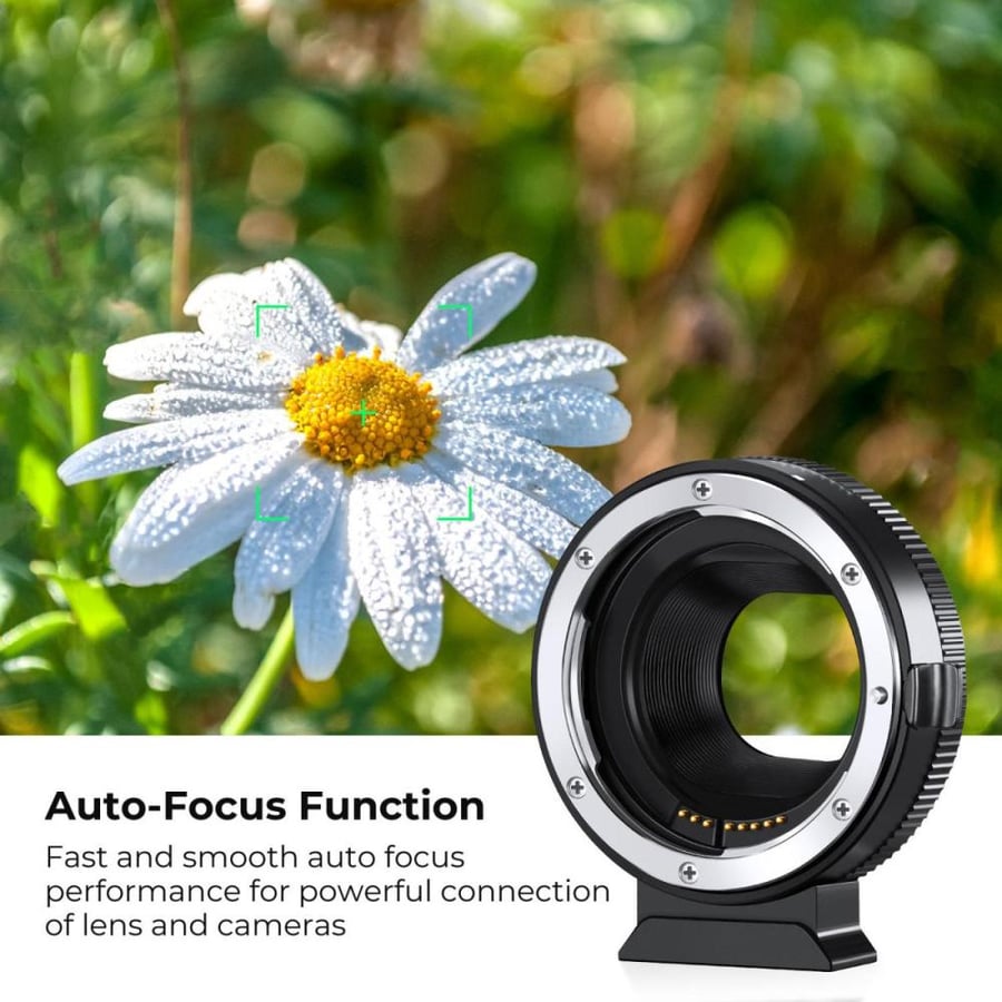 K&F Concept EF to EOS M Adapter, Auto Focus Lens Mount Adapter for Canon EF EF-S Lens and Canon EOS M Mount Cameras - KF06.519