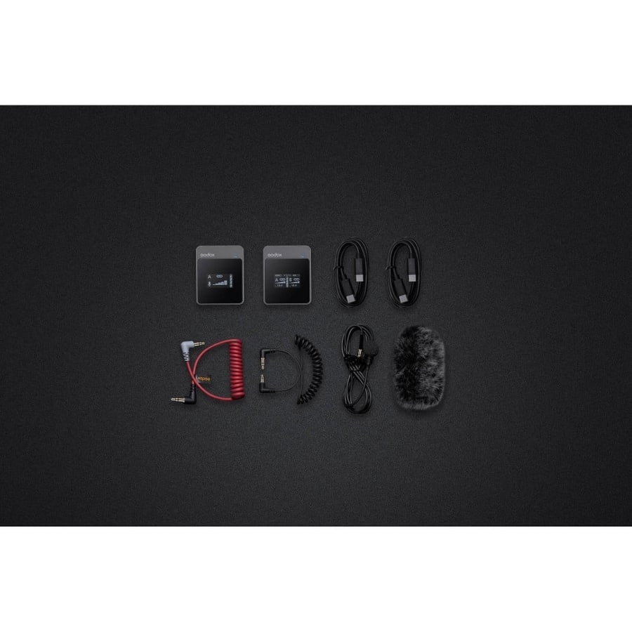 Godox MoveLink M1 Compact Digital Wireless Microphone System for Cameras & Smartphones with 3.5mm (2.4 GHz)