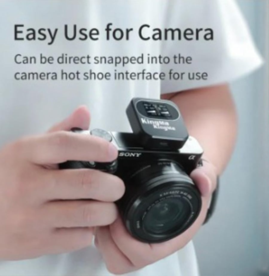 KingMa 2.4GHz Wireless Microphone Lapel Clip Mic Lavalier ENC Noise Reduction