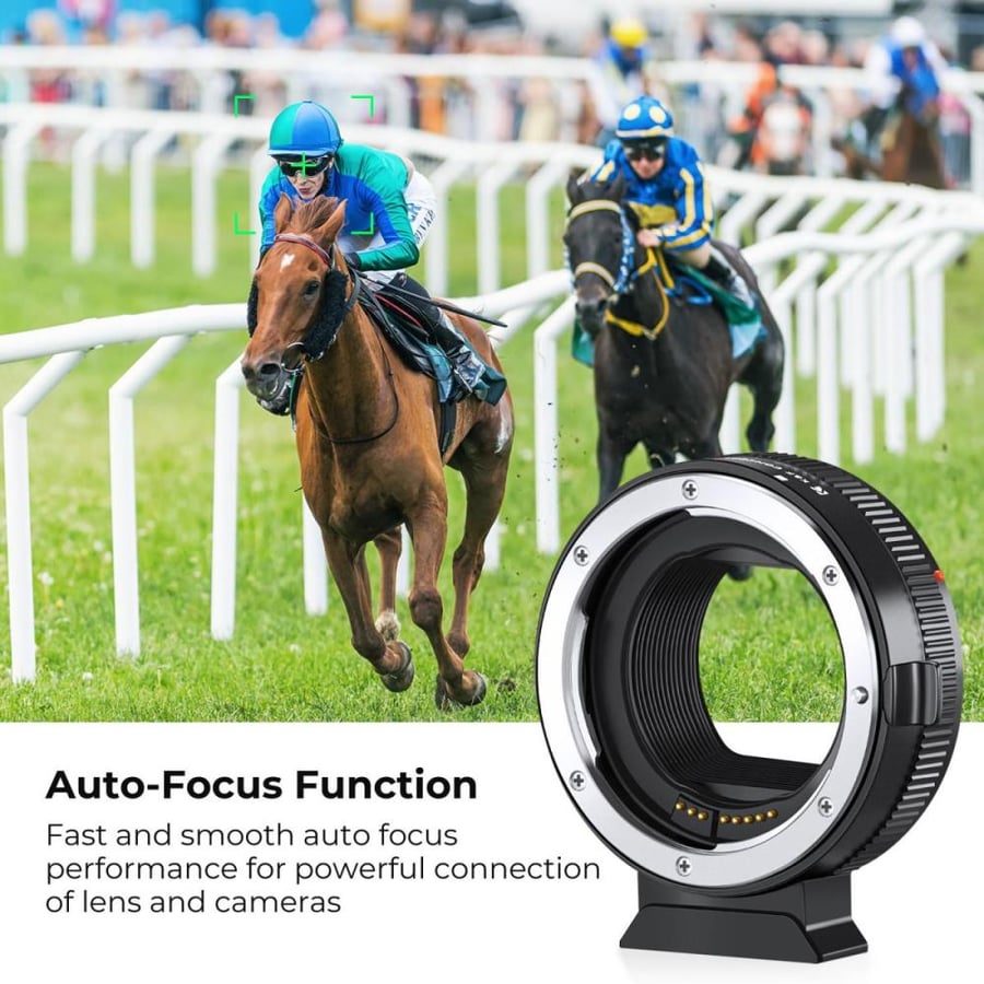 K&F Concept EF to EOS R Adapter, Auto Focus Lens Mount Adapter for Canon EF EF-S Lens and Canon EOS R/RF Mount Cameras - KF06.520