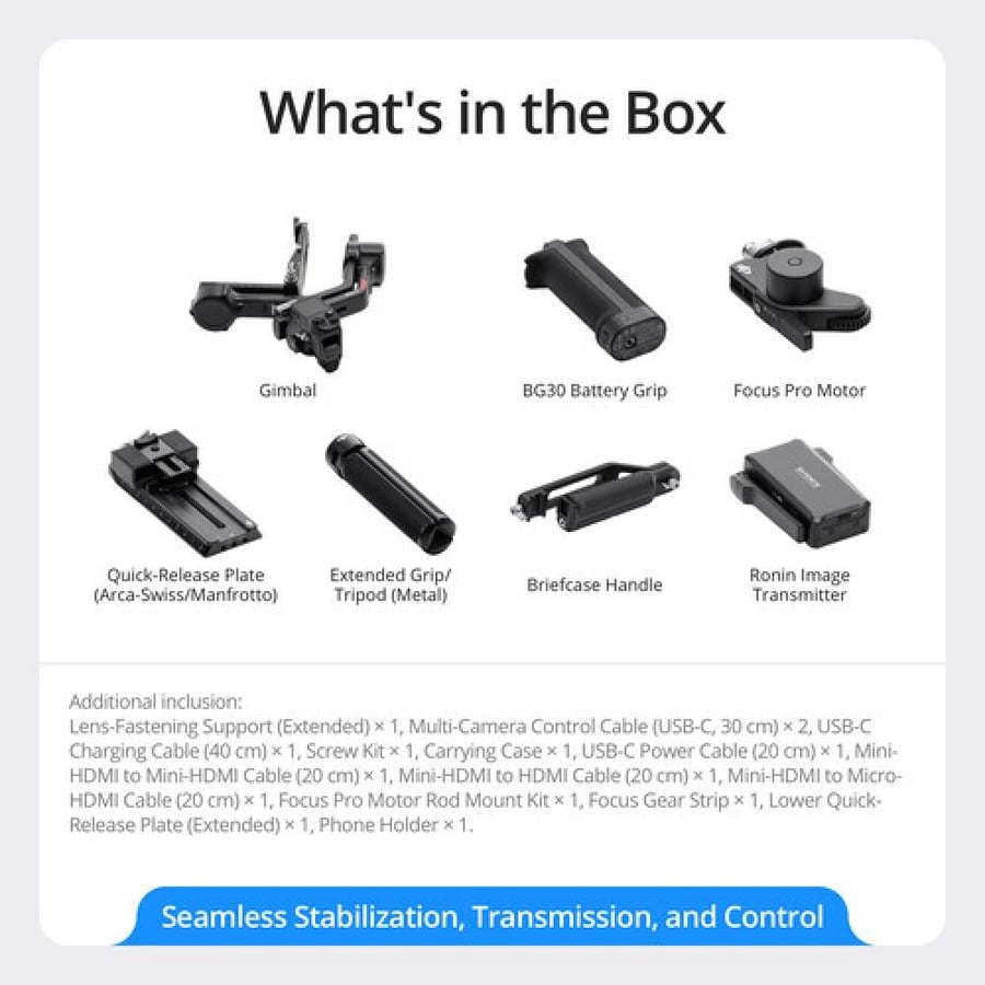DJI RS 4 PRO Combo Gimbal Stabilizer