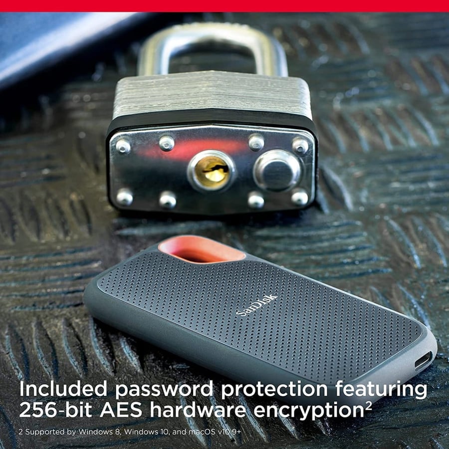 SanDisk 500GB Extreme Portable SSD - Up to 1050MB/s