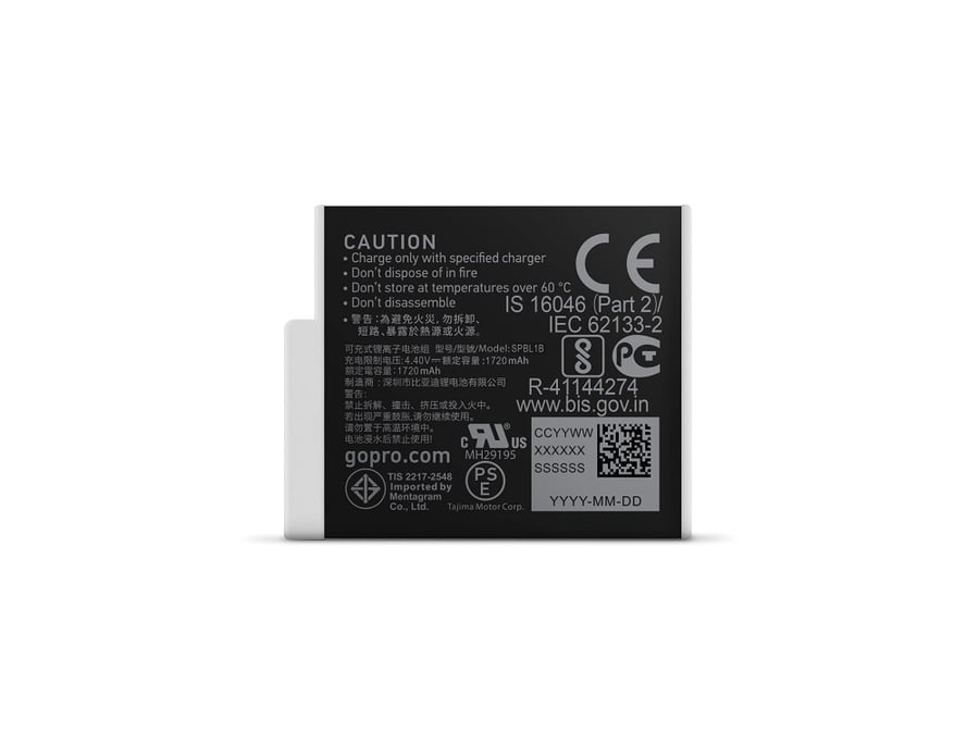 GoPro Enduro Rechargeable Li-Ion Battery for HERO11/10/9 Black
