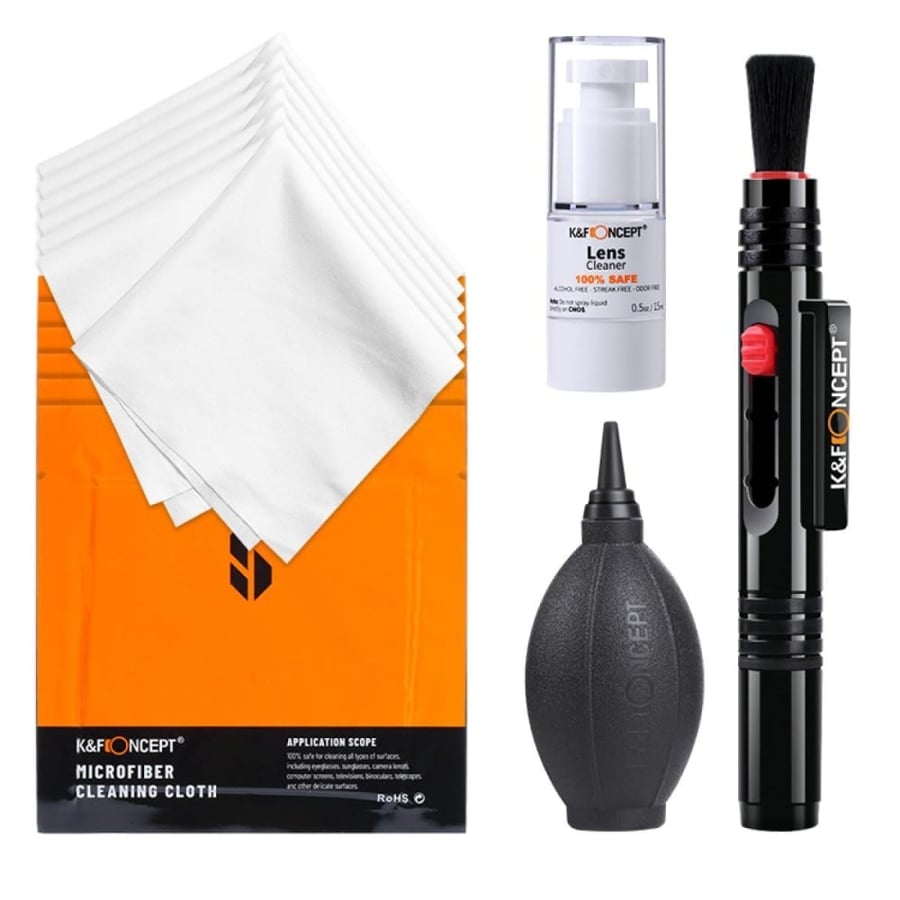 K&F Concept 4-In-1 Camera Lens Cleaning Pen Camera Lens Cleaning Kit for DSLR Camera