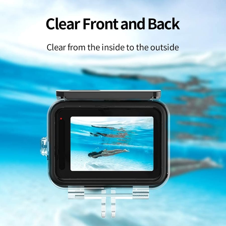 TELESIN Camera Protective Waterproof Case, Camera Cover Underwater 45m/148ft Diving Housing Underwater Accessories Replacement for GoPro Hero 9/10