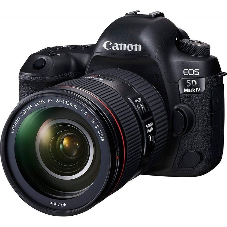 كاميرا كانون EOS 5D Mark IV مع عدسة EF 24-105mm f/4L IS II