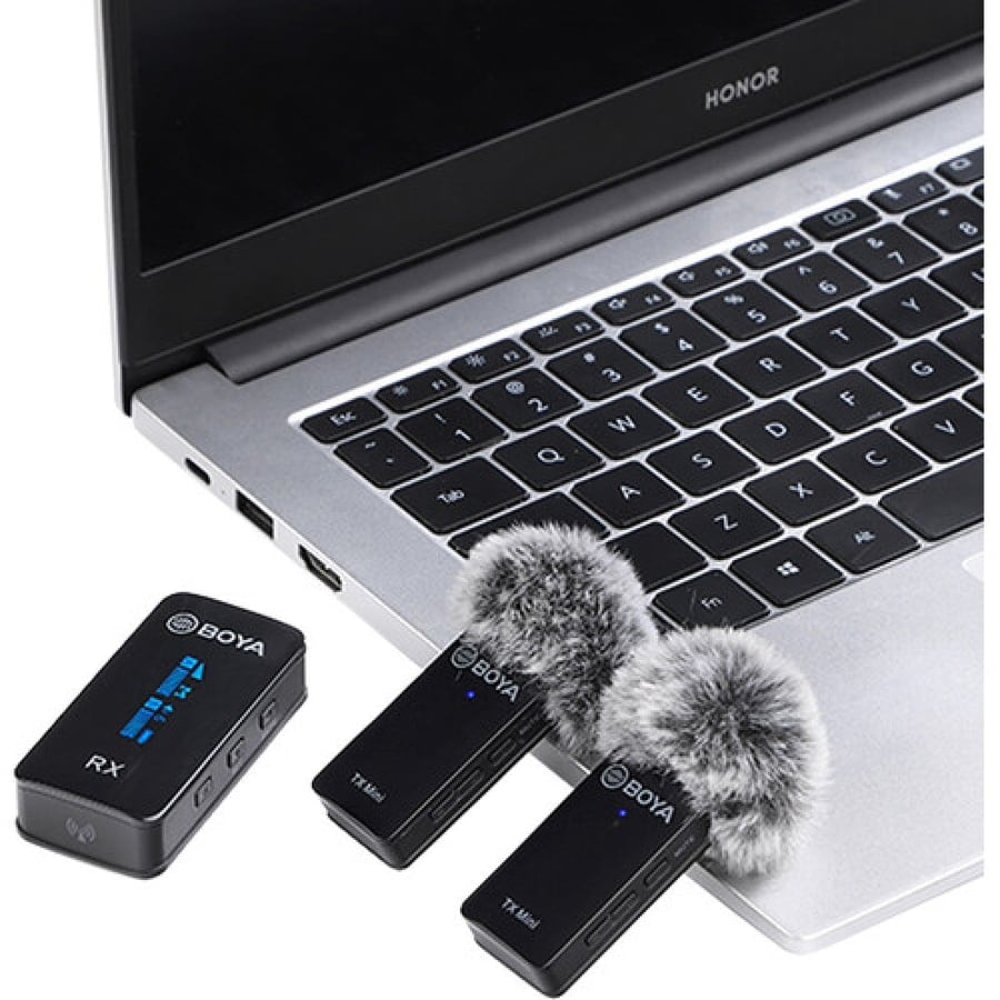 BOYA BY-XM6-S2 Mini Ultracompact 2-Person Wireless Microphone System for Cameras and Smartphones (2.4 GHz)