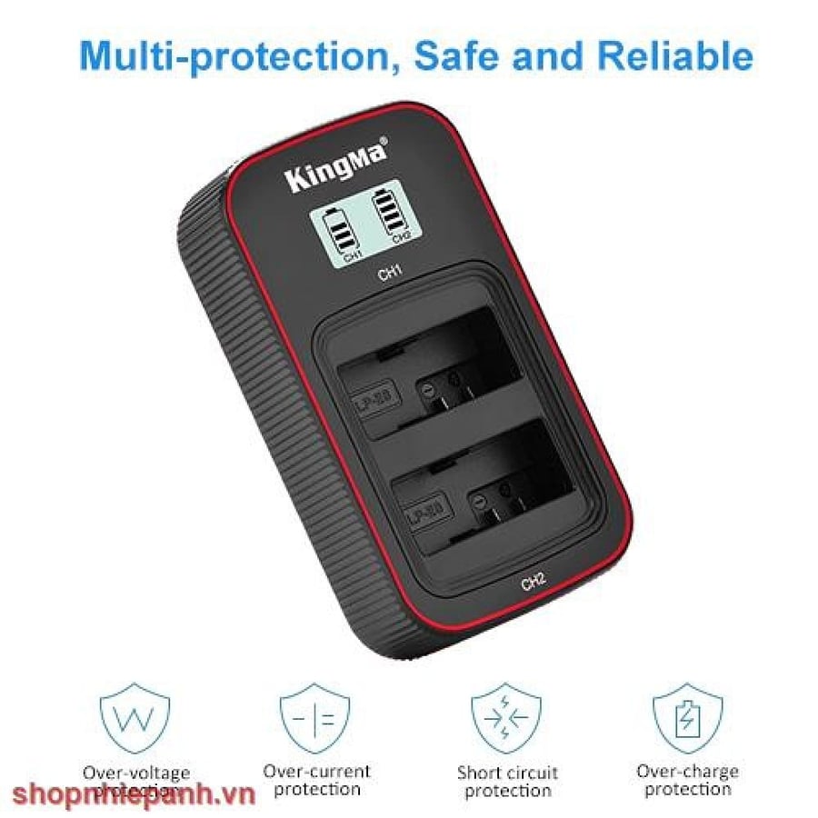 KingMa LP-E10 LCD Dual Charger