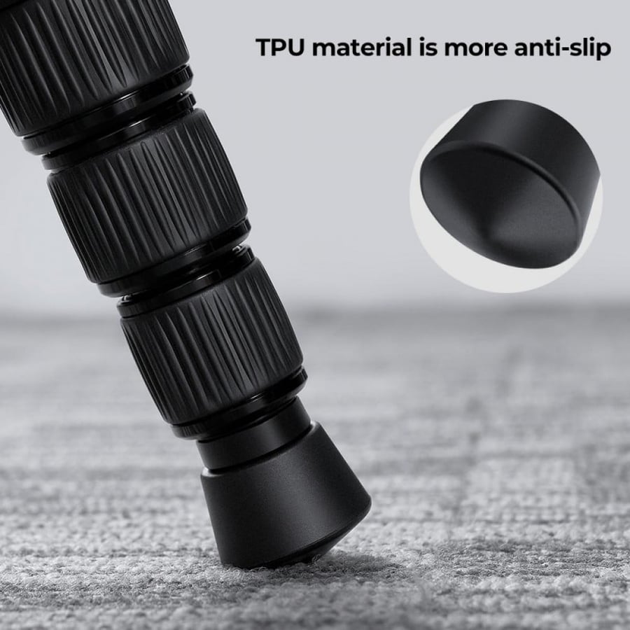 K&F Concept Universal Anti-Slip Rubber Tripod Foot Spikes (3 PCS)