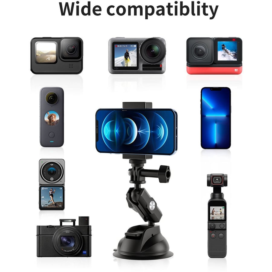 TELESIN Universal Camera Suction Cup Holder